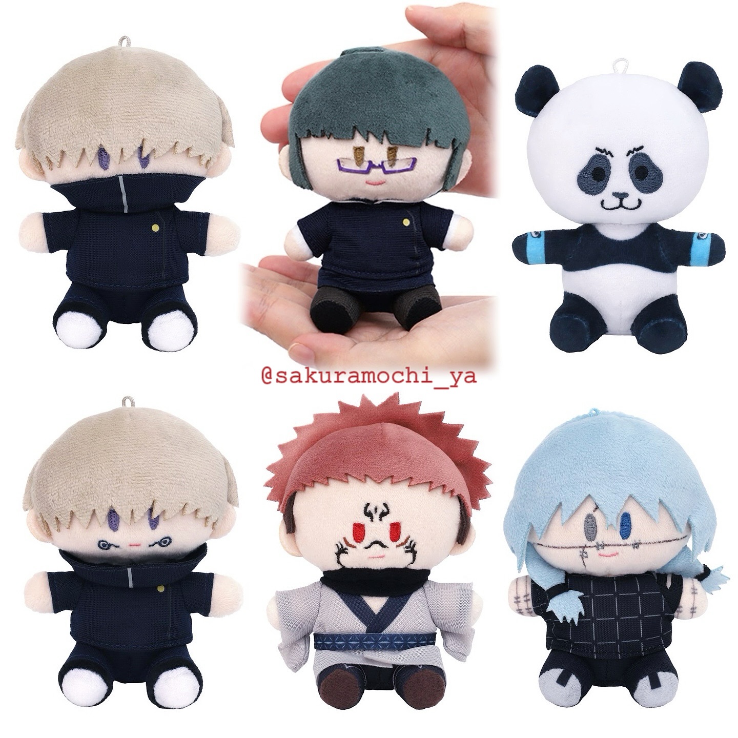 櫻餅屋 - 【全新現貨】Movic 咒術迴戰 よりぬいミニ(Yorinui Plush Mini) 豆豆眼坐娃...