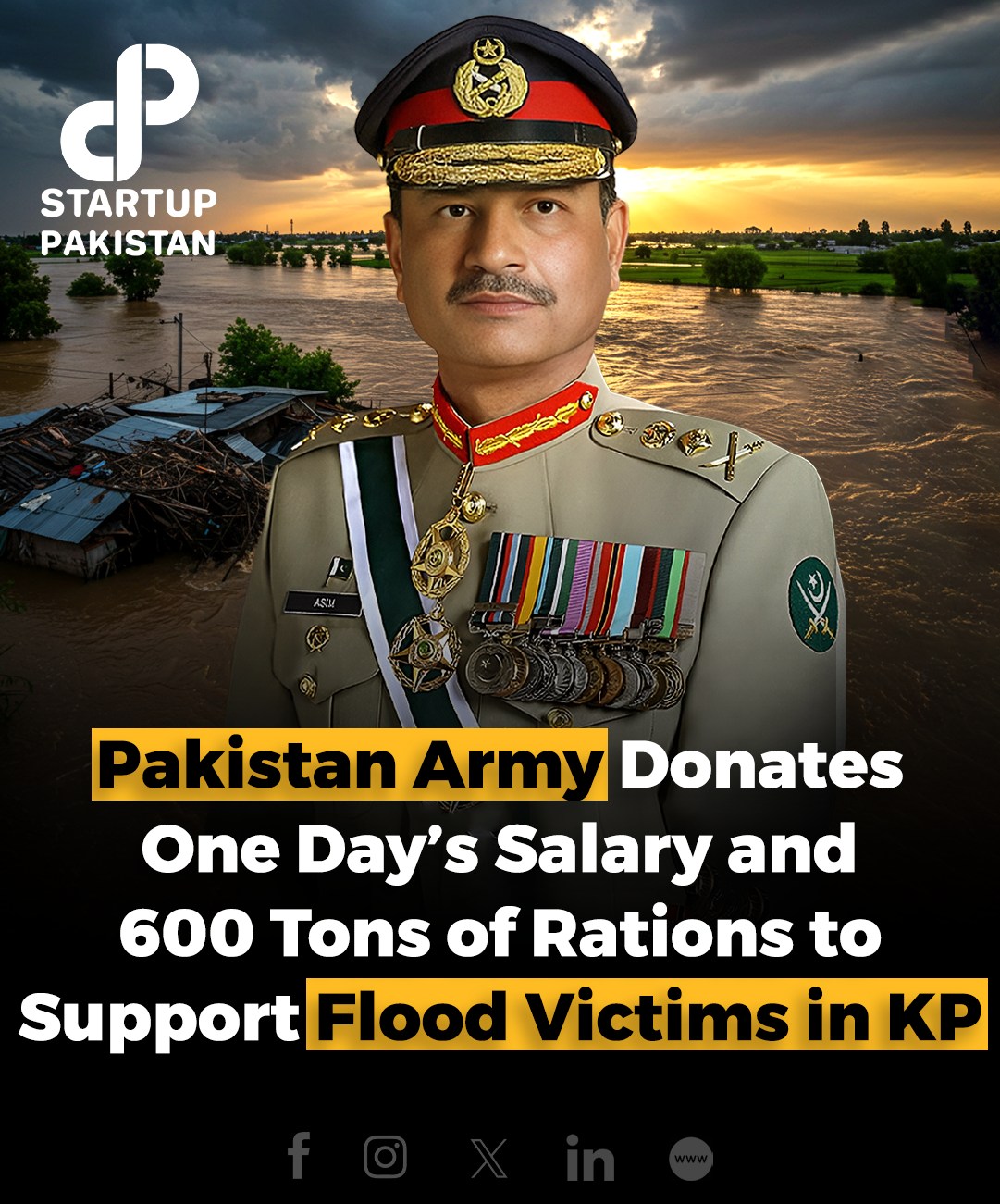 The Pakistan Ar_my has donated... - Startup Pakistan Recorder | Facebook