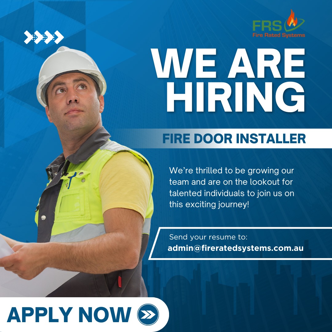 Fire - WE ARE HIRING 🚪 Fire Rated Systems is expanding, and we’re ...