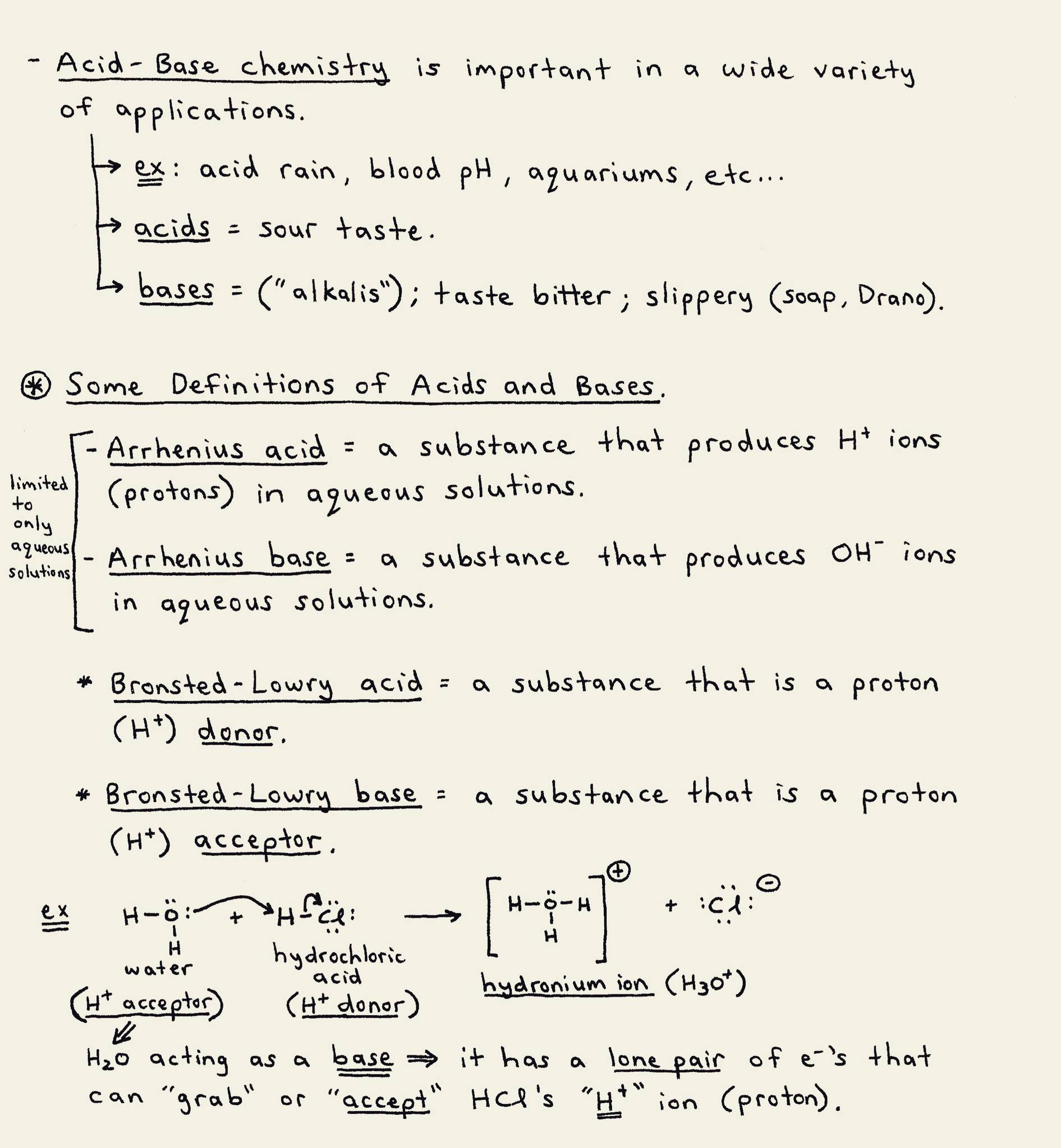 Acid-Base Definitions... - Chemistry lesson | Facebook