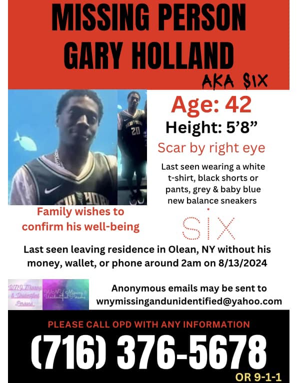 SAD UPDATE: GARY WAS... - WNY Missing & Unidentified Persons