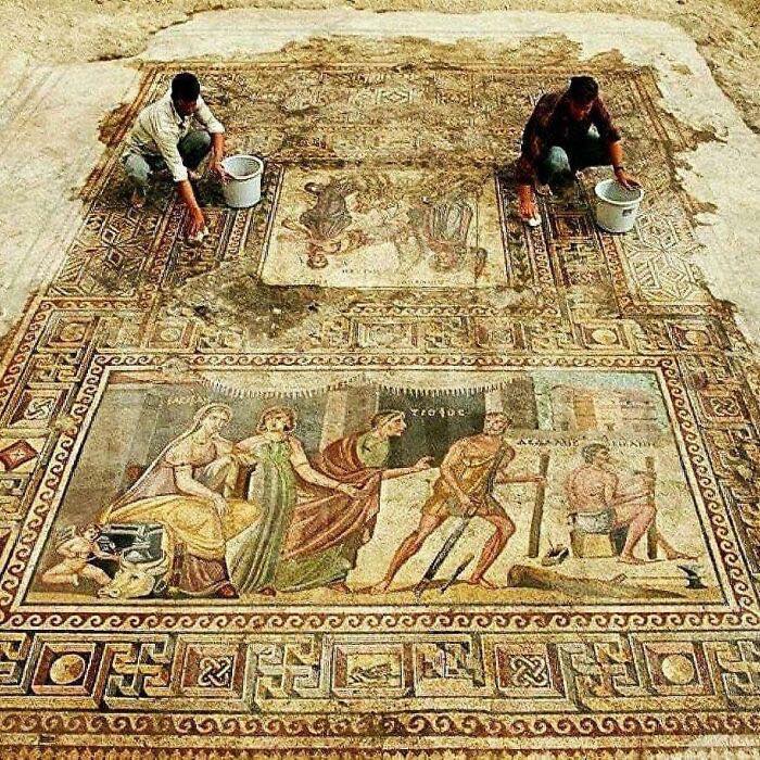 Zeugma Mosaic Museum, Gaziantep, TURKİYE, Perseus and Andromeda