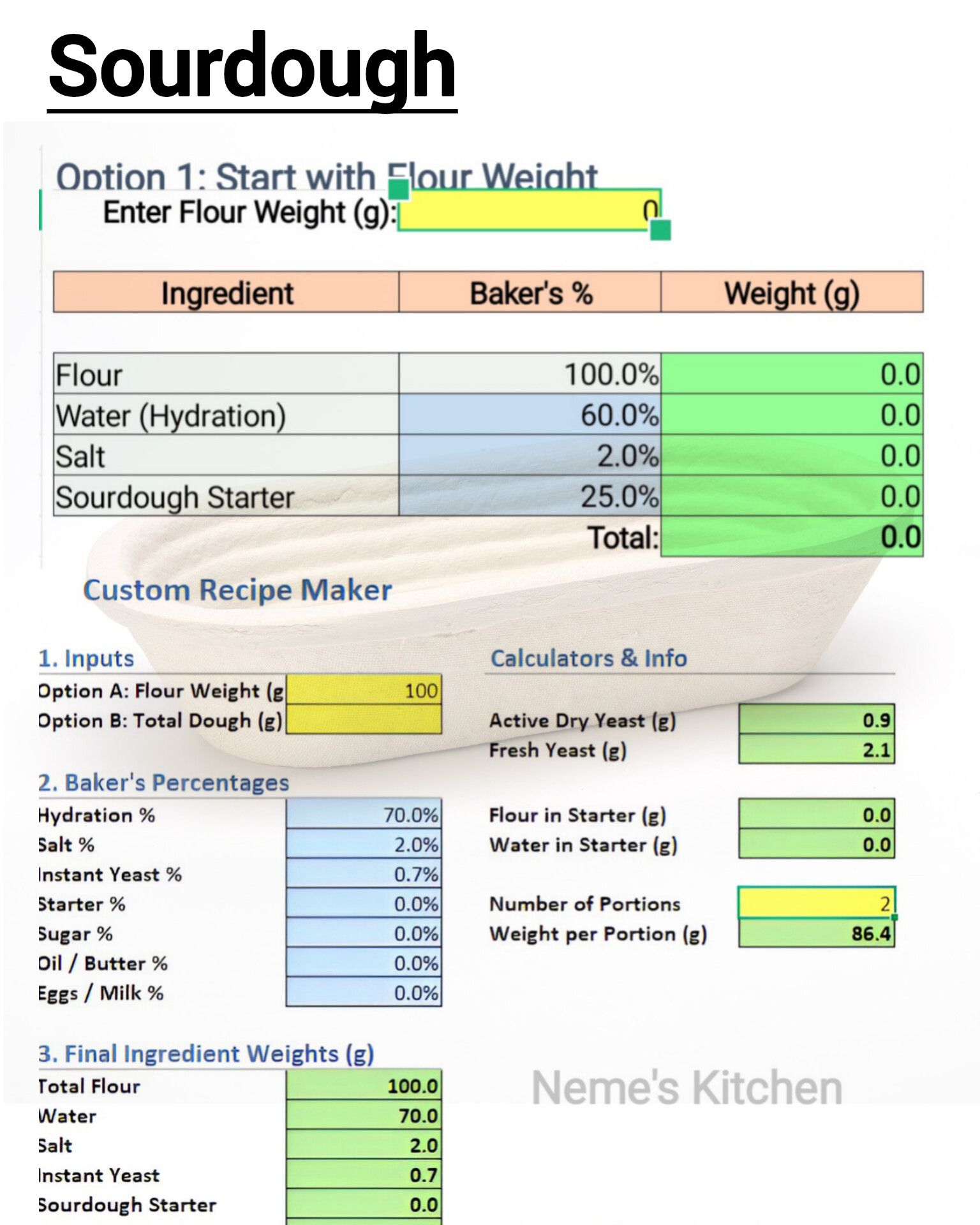 Neme's - Imagine having a simple program that does all the Baker's Math ...