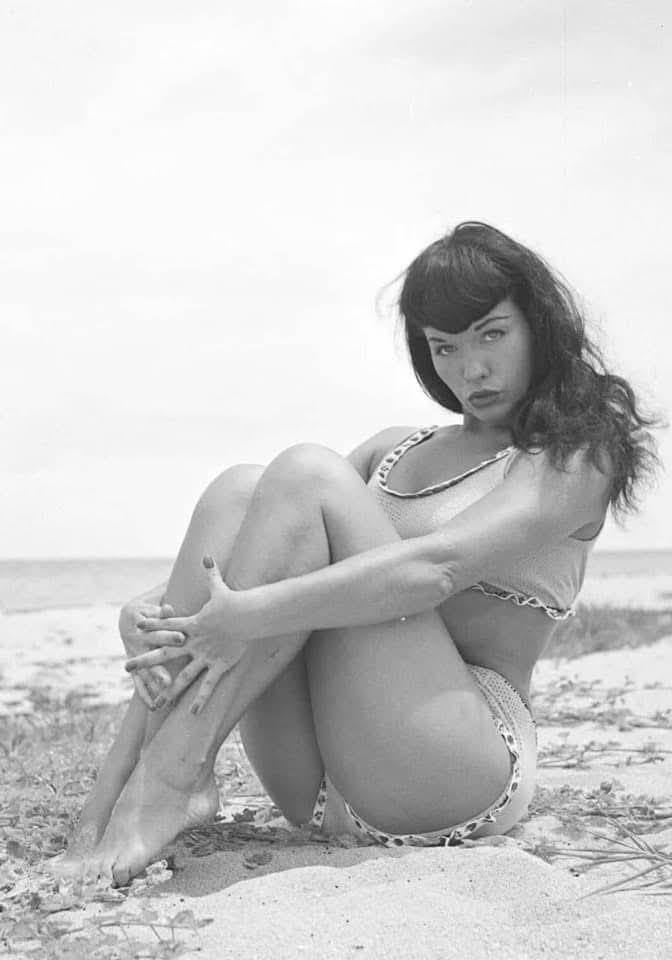 Bettie Page. 1950s actress and model