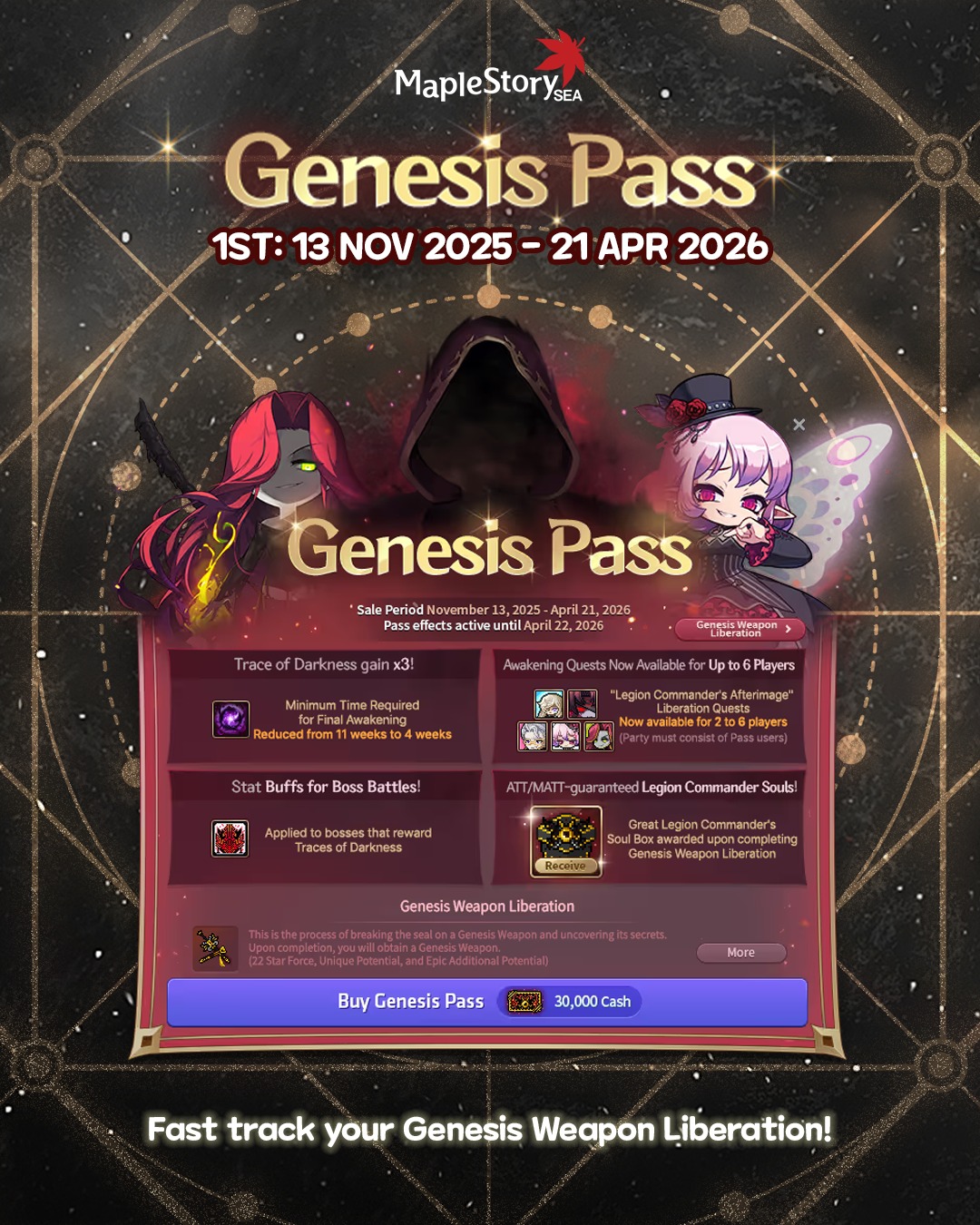 MapleStorySEA - ⚔️ Want to wield your Genesis Weapon faster than ever ...