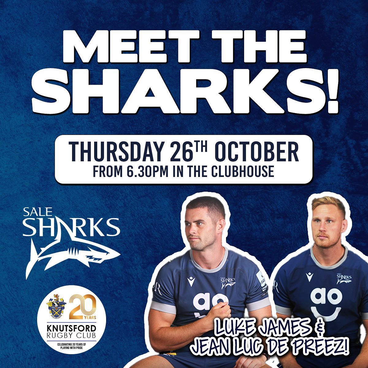 MEET THE SHARKS! Juniors and... - Knutsford Rugby Club | Facebook