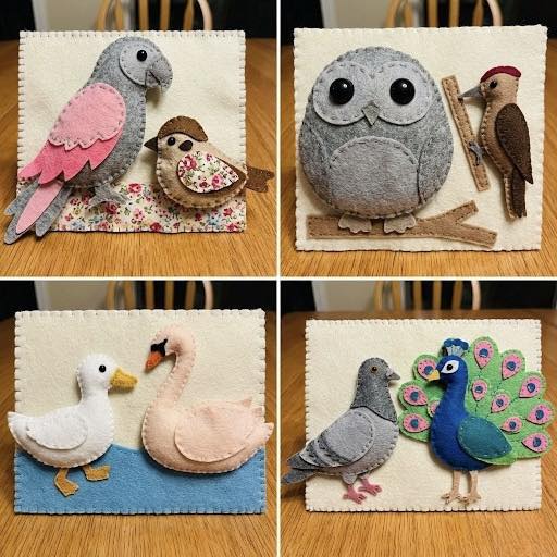 A Whimsical Flock of Stitched... - paper craft ideas | Facebook