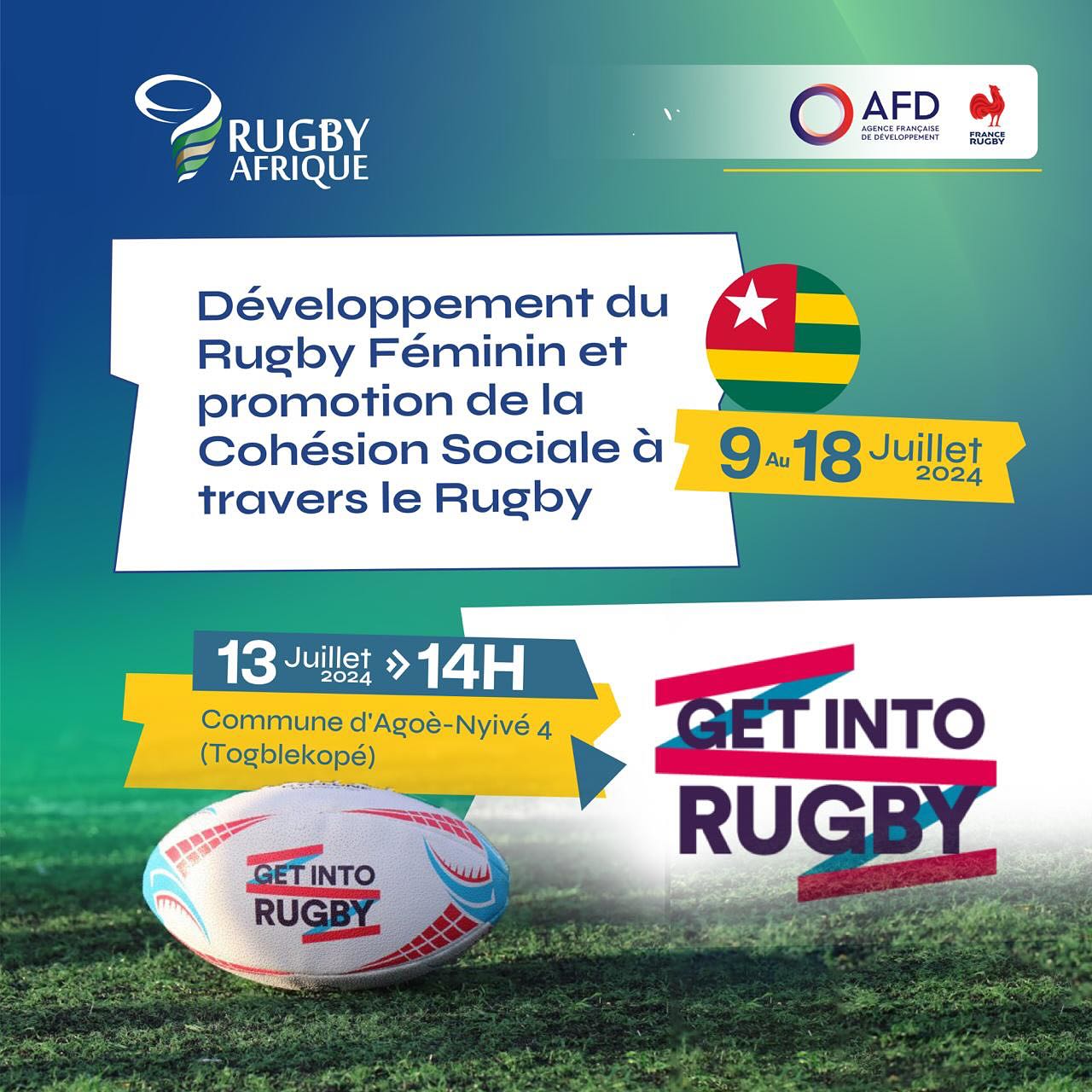 Rugby Afrique - AFD X Rugby Africa Get Into Rugby program,...