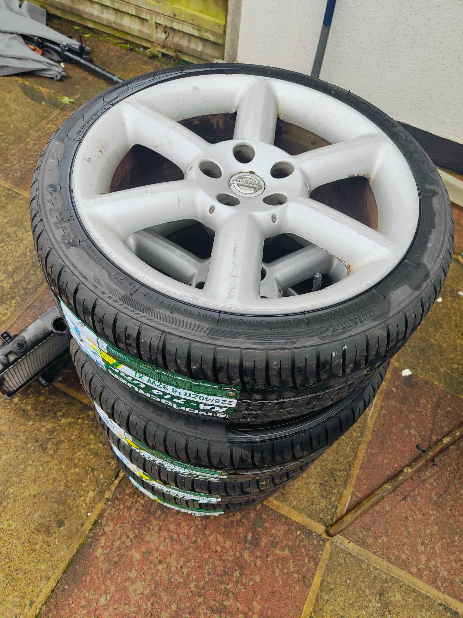 350z wheels with brand-new tyres | Used - like new | £400.00 