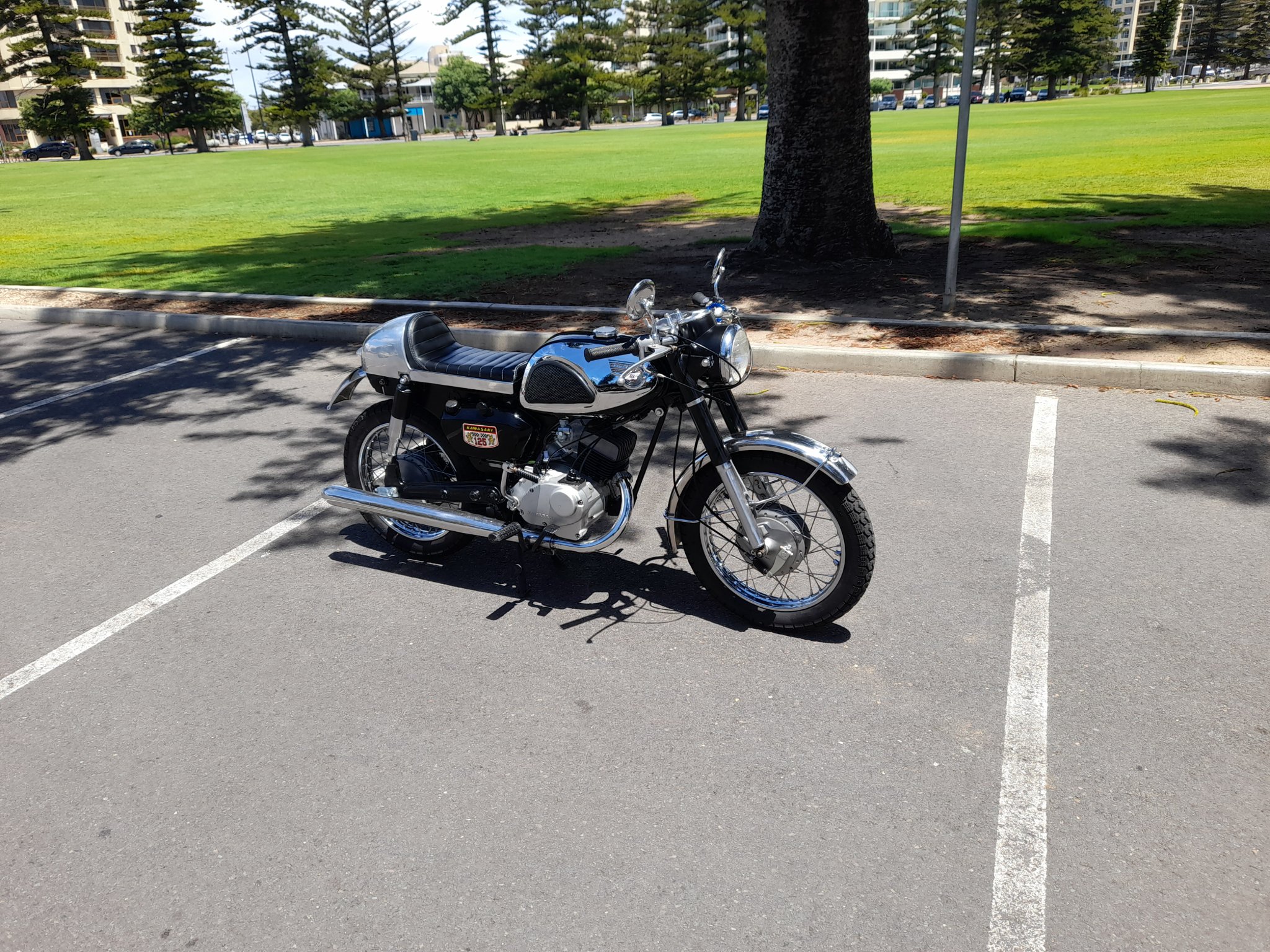 This kawasaki is one of the earlier ones made by kawasaki when