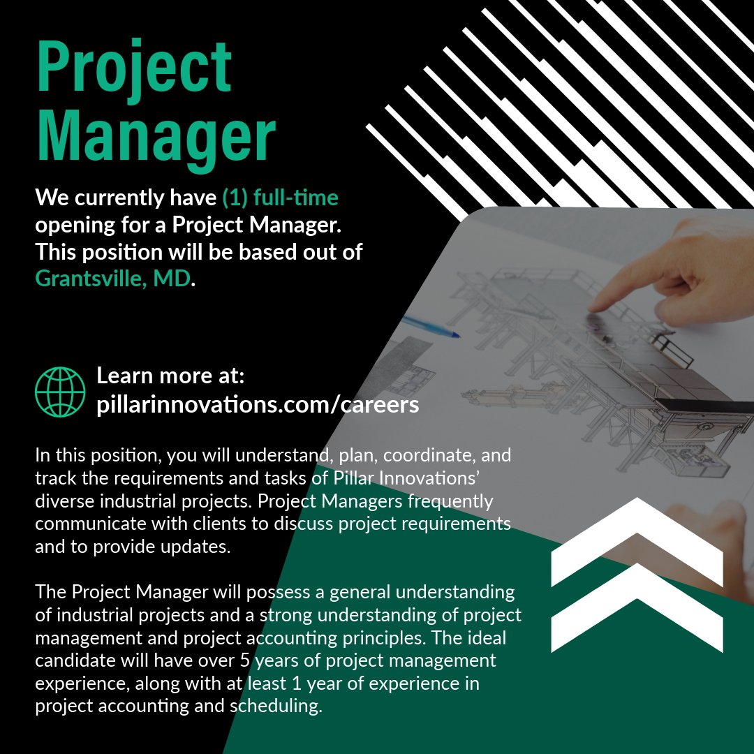 Pillar - Do you have experience in project management? Are you ready to ...