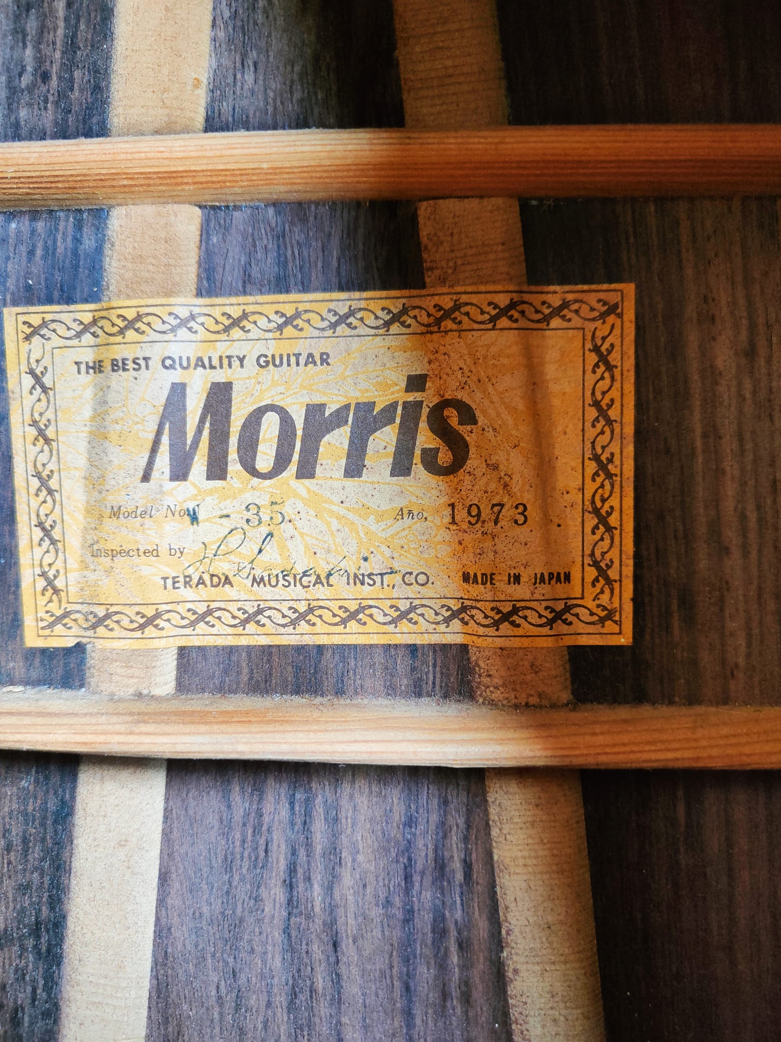 What is this vintage Morris guitar from Japan?
