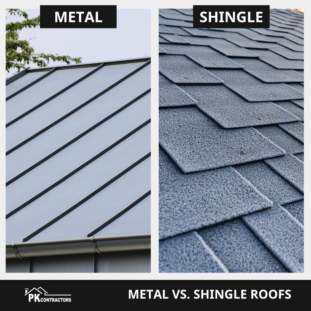 PK Contractors Inc. - What is the difference between a metal roof vs. a ...