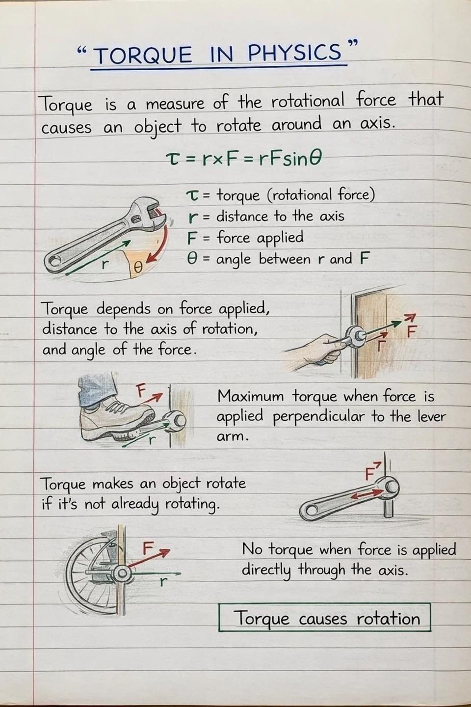 Physicscalculations - Torque in physics | Facebook