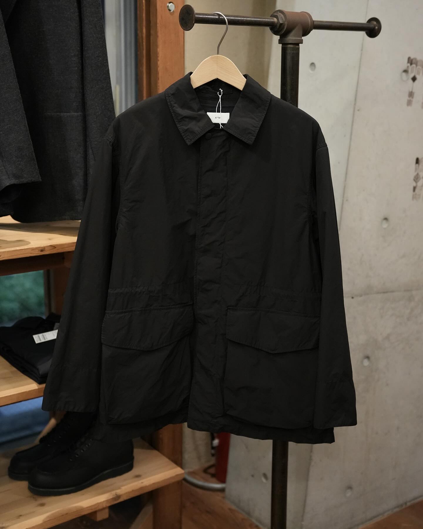 ATON HEAVY TWIST NYLON FLIGHT JACKET 04 ATON（エイトン） ブルゾン 