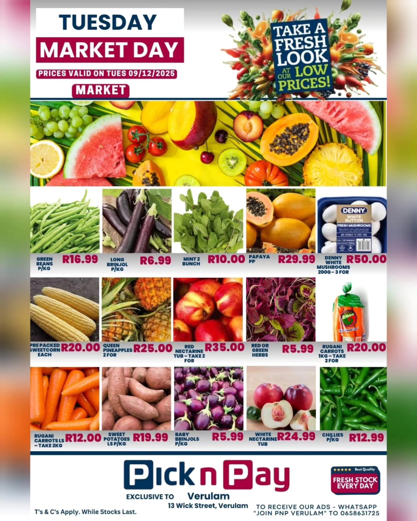 🔴🛒 Tuesday Market Day 🛒🔴 Massive... - Pick n Pay Verulam | Facebook
