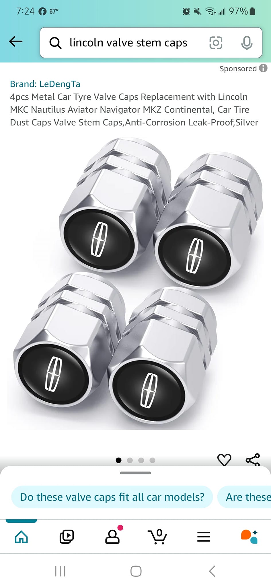 200-Pack Chrome Valve Stem Caps With O-Ring Seals – Universal Fit For Cars, Trucks, Bikes 4 thumbnail image