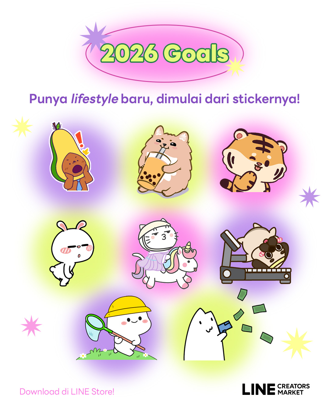 LINE Indonesia - Belum sah jadi netizen kalo belum punya sticker ...