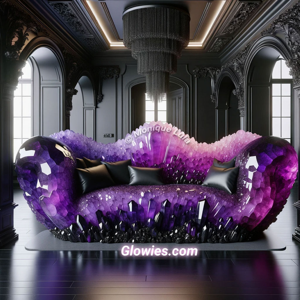 💎💜 Amethyst Crystal Couch 💜💎