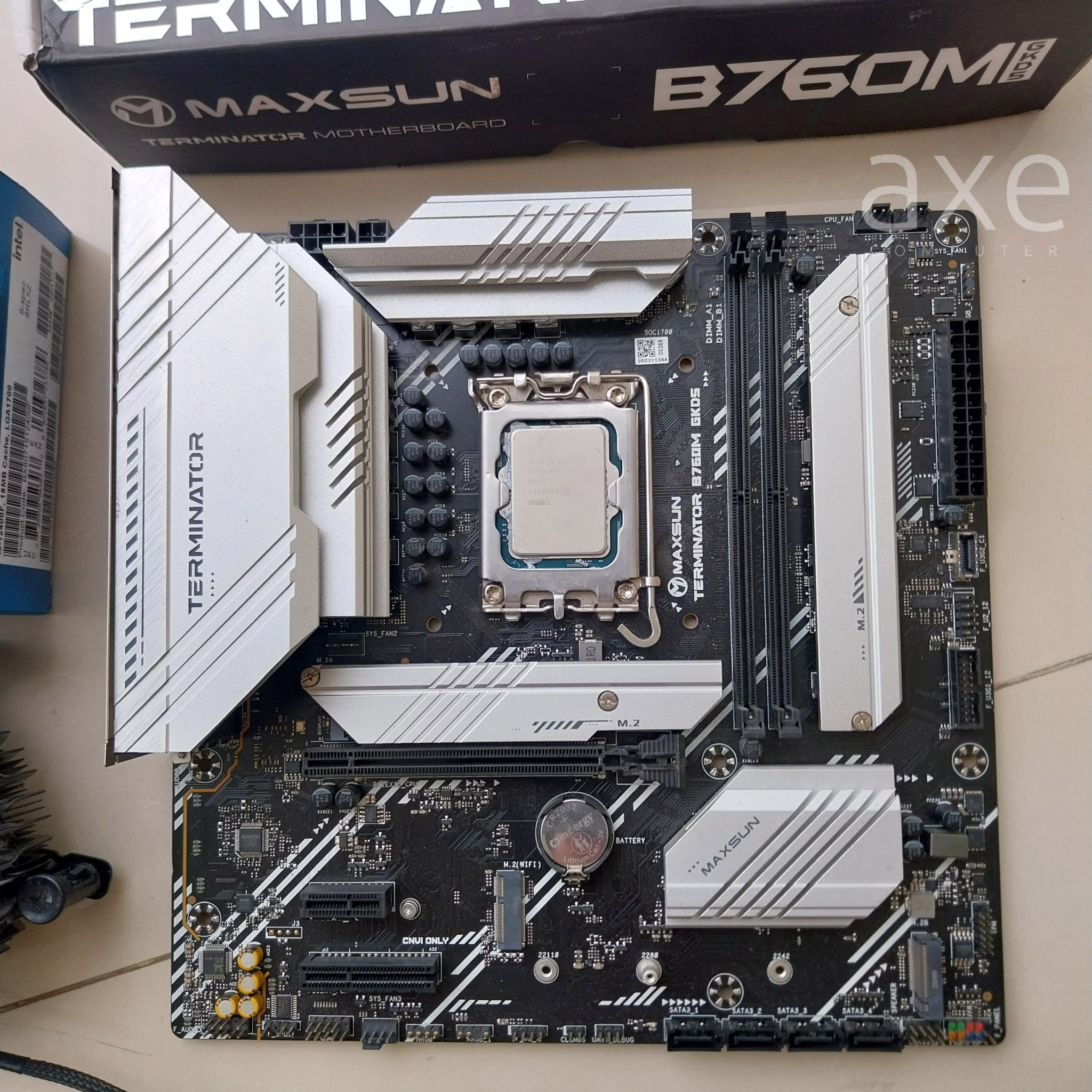 I5 12400f + b760m maxsun terminator garansi april 2027 fullset semua ...