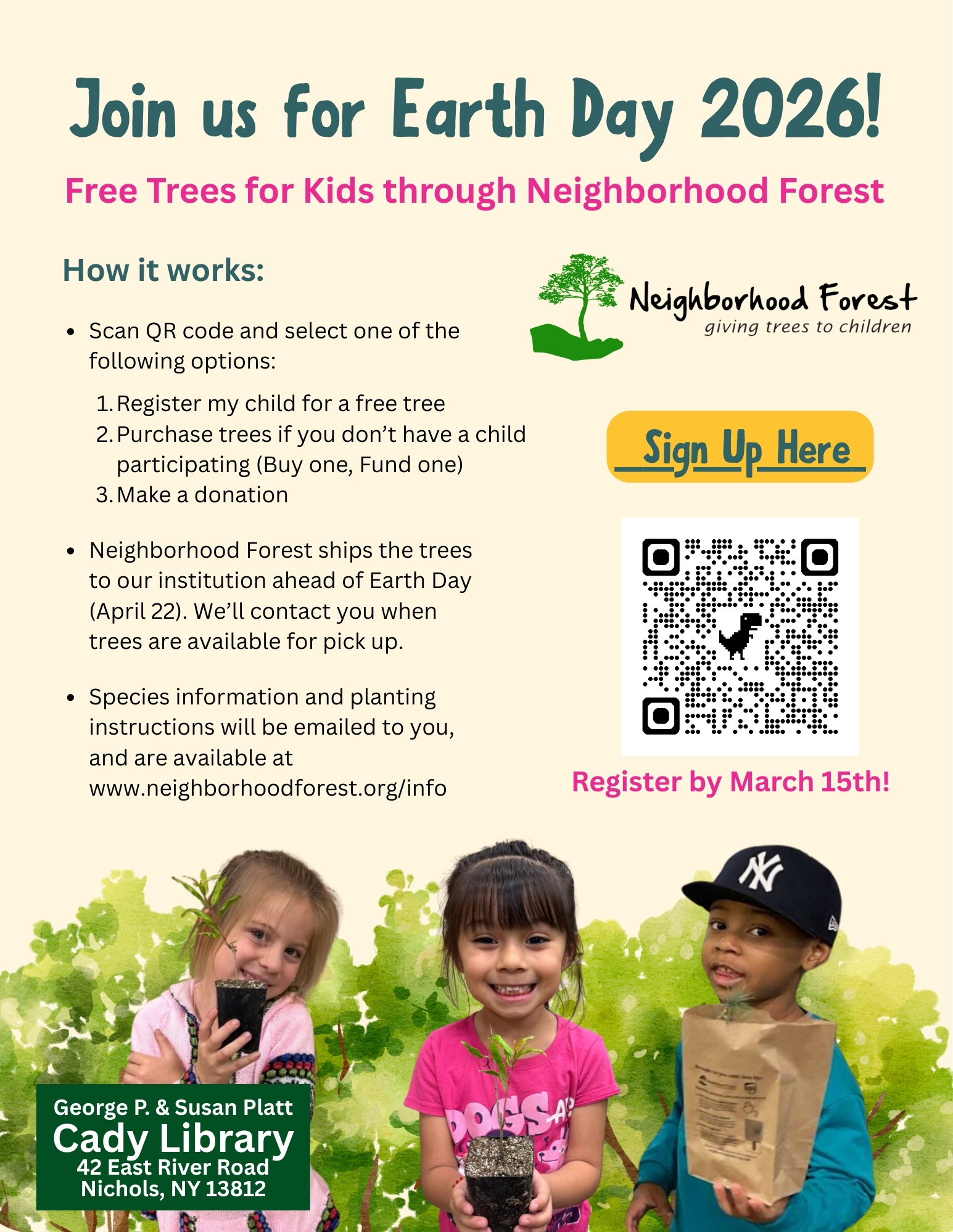 George - Earth Day 2026 is just around the corner! Sign up by March ...