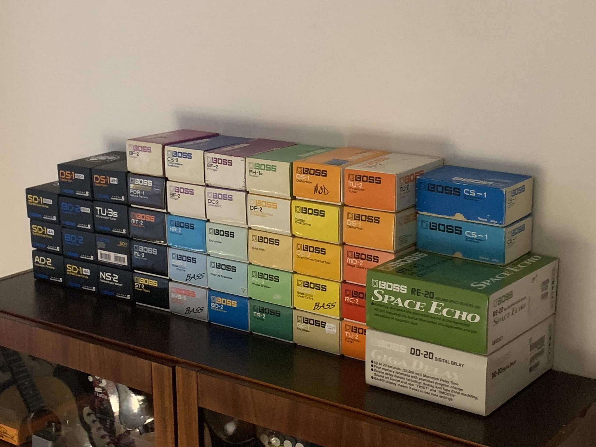 BOSS PS-2 1993年　台湾製　箱付き Vintage Boss pedal boxes for pedalboard enthusiasts