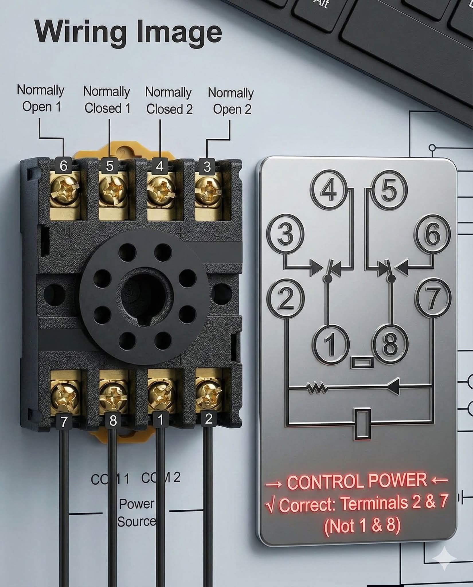 Electronics Craftsman | This image explains the wiring of an 8-pin ...