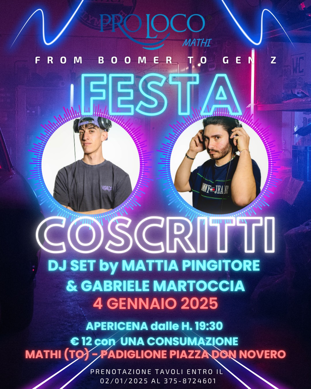 Pro Loco Mathi - Diamo il benvenuto al 2025 con la festa... | Facebook