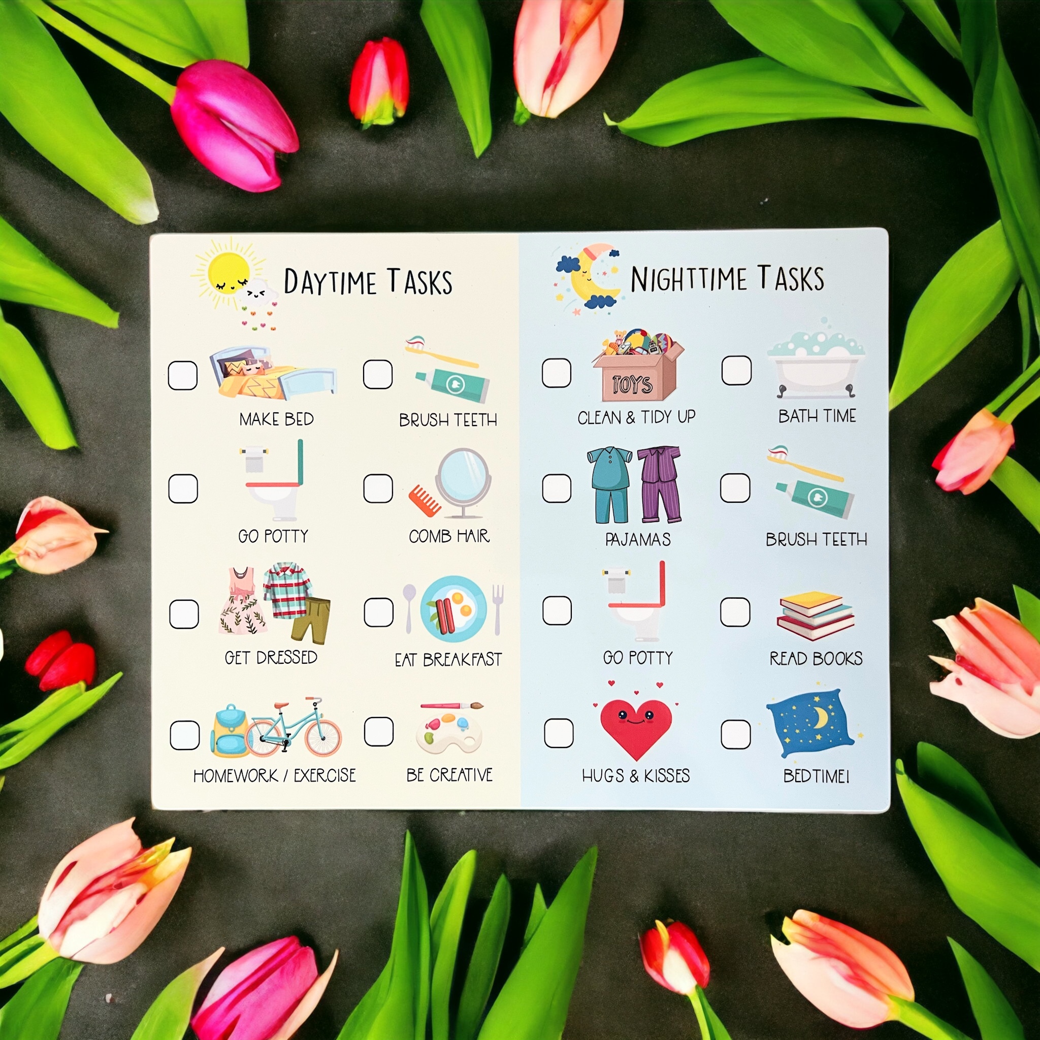 Love Designs - Our Routine Checklist Whiteboard is great way to ...