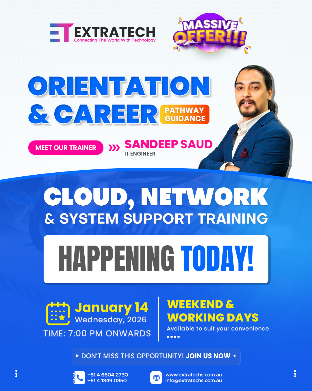 Extratech - 🚀 Orientation & Career Guidance – Happening Today! Join ...