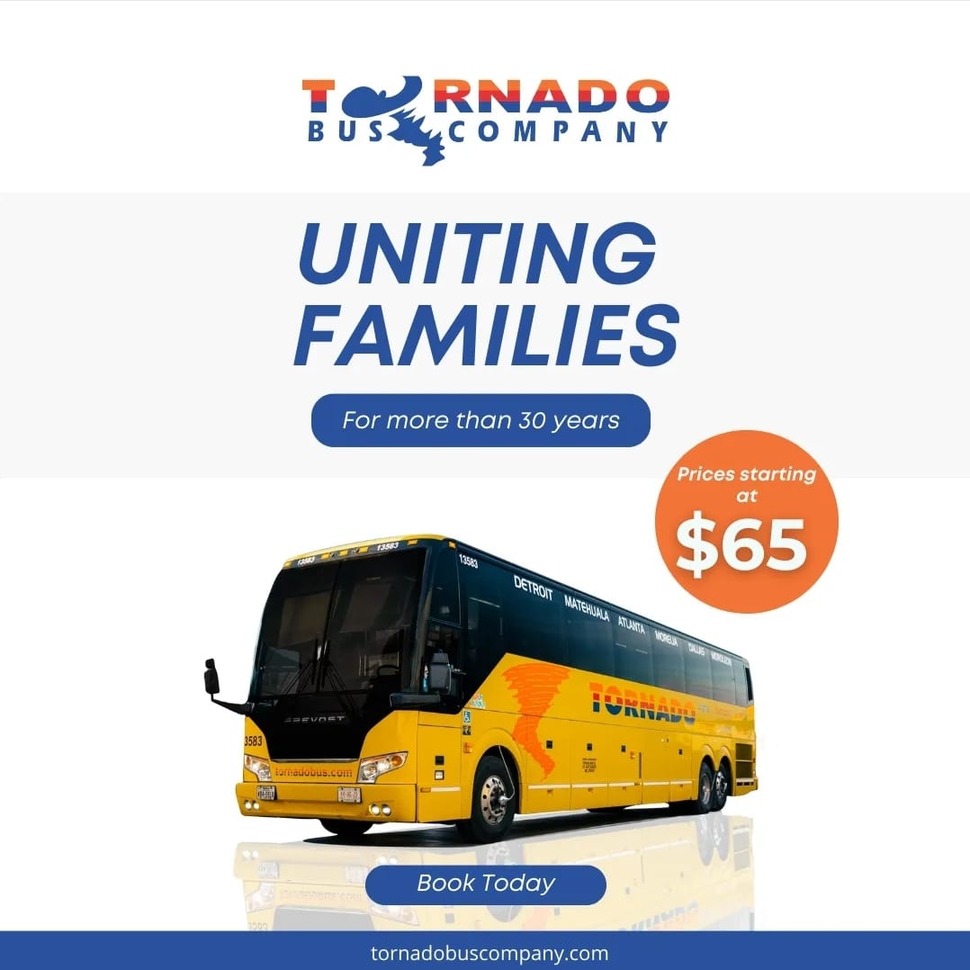 Traveling soon? Travel to Mexico or within the U.S. with Tornado Bus ...