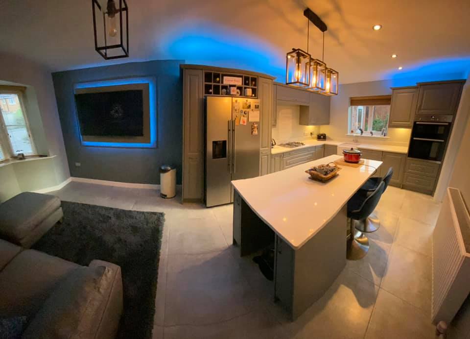 🟠 Floating T.V unit we installed to... - J Bell interiors | Facebook
