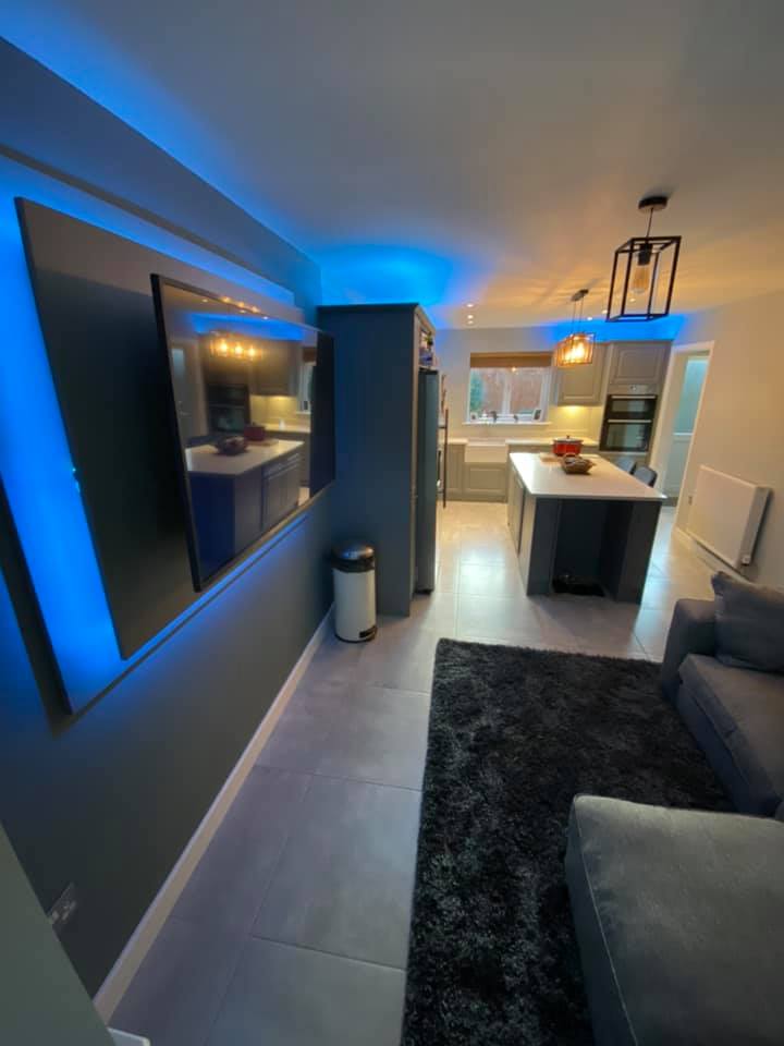 🟠 Floating T.V unit we installed to... - J Bell interiors | Facebook