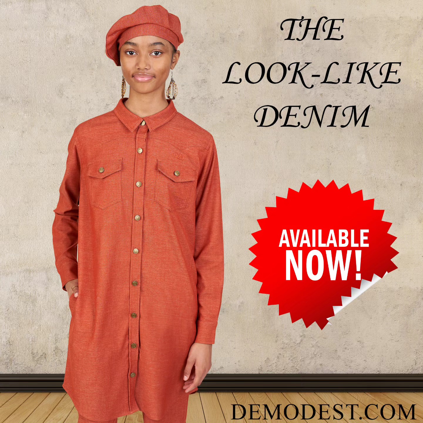DeModest.com - NOW AVAILABLE! The Look Like Denim is now available in 9 ...