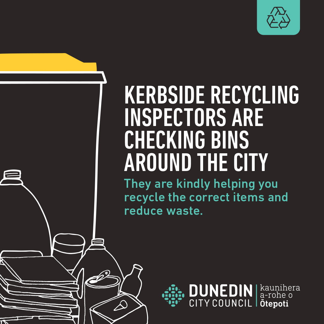 Dunedin - You might end up with a tag on your yellow-lidded kerbside ...