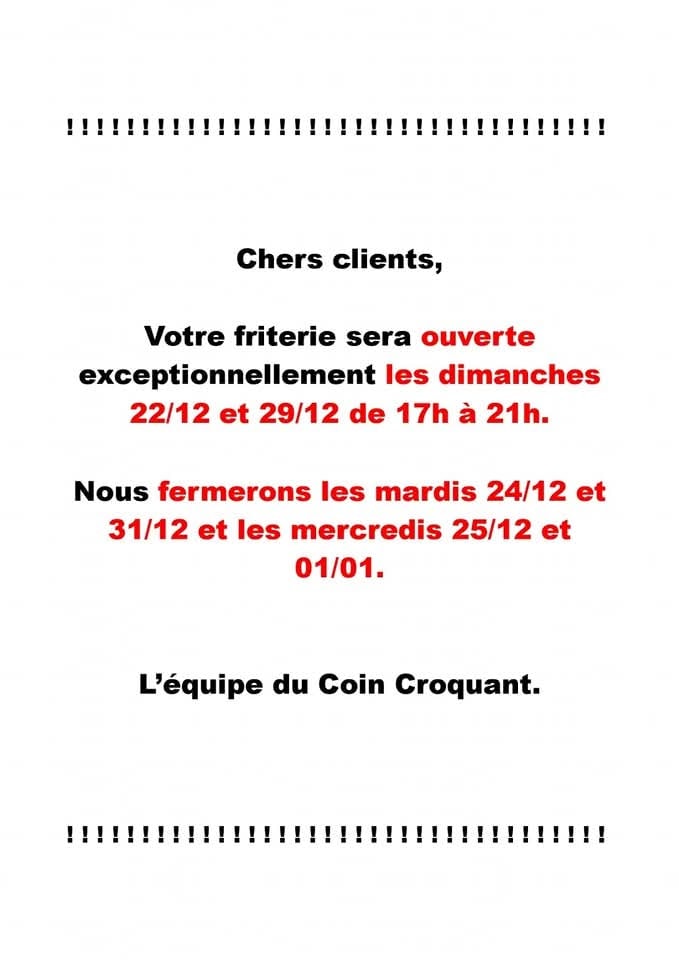 Friterie : Le coin croquant | Seraing