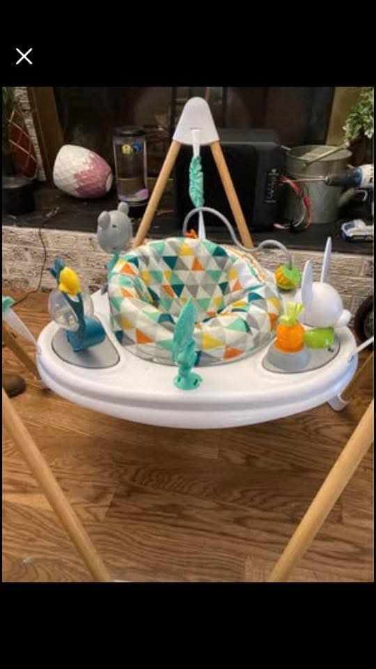 Kmart bouncer. Not used a lot as was for grandparents house and