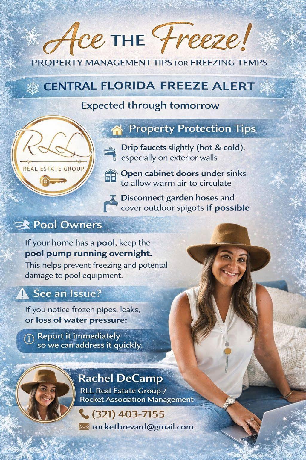 RLL - ️ Central Florida Freeze Alert ️ Freezing temperatures are ...