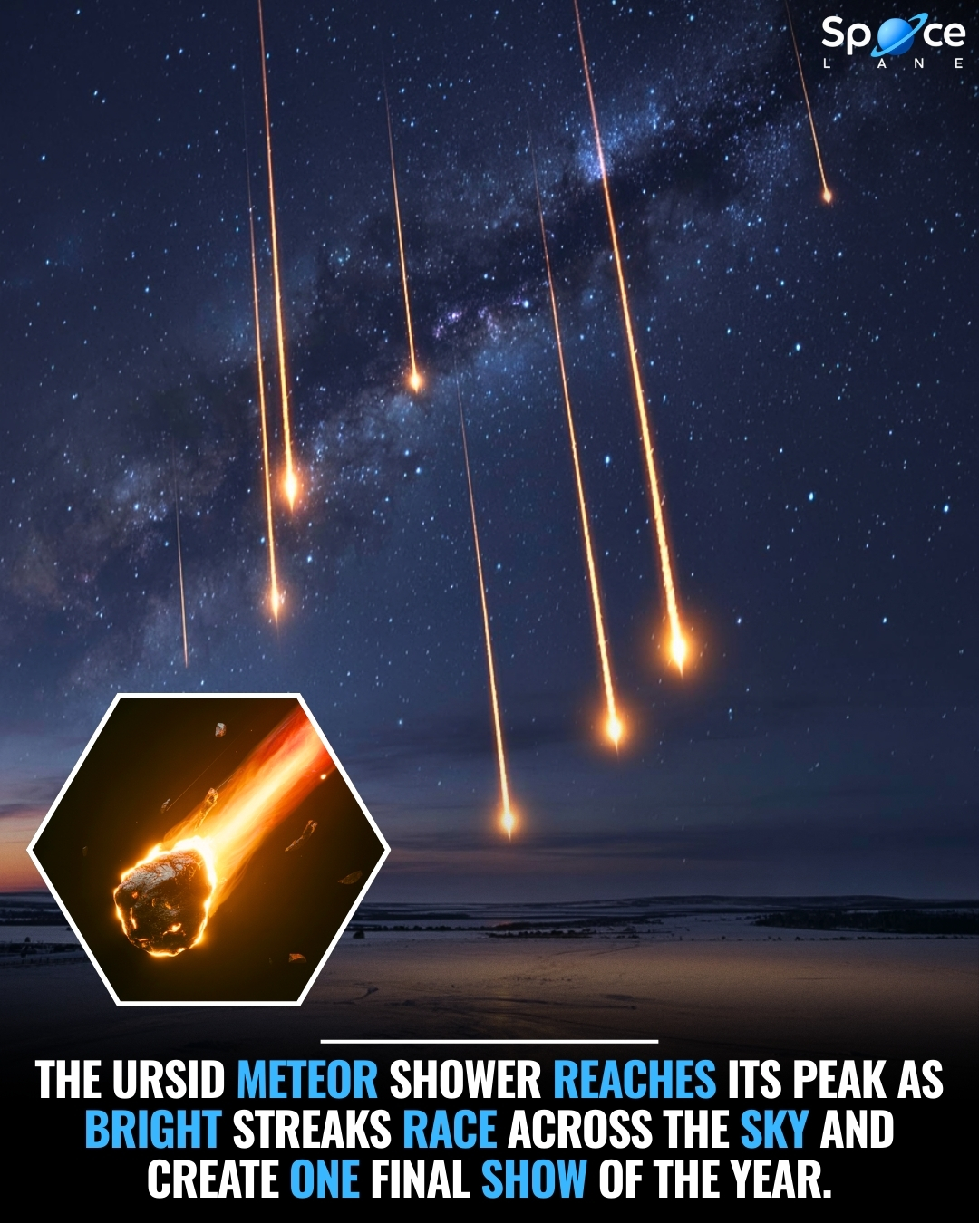Space - The Ursid meteor shower appears every December and is known for ...