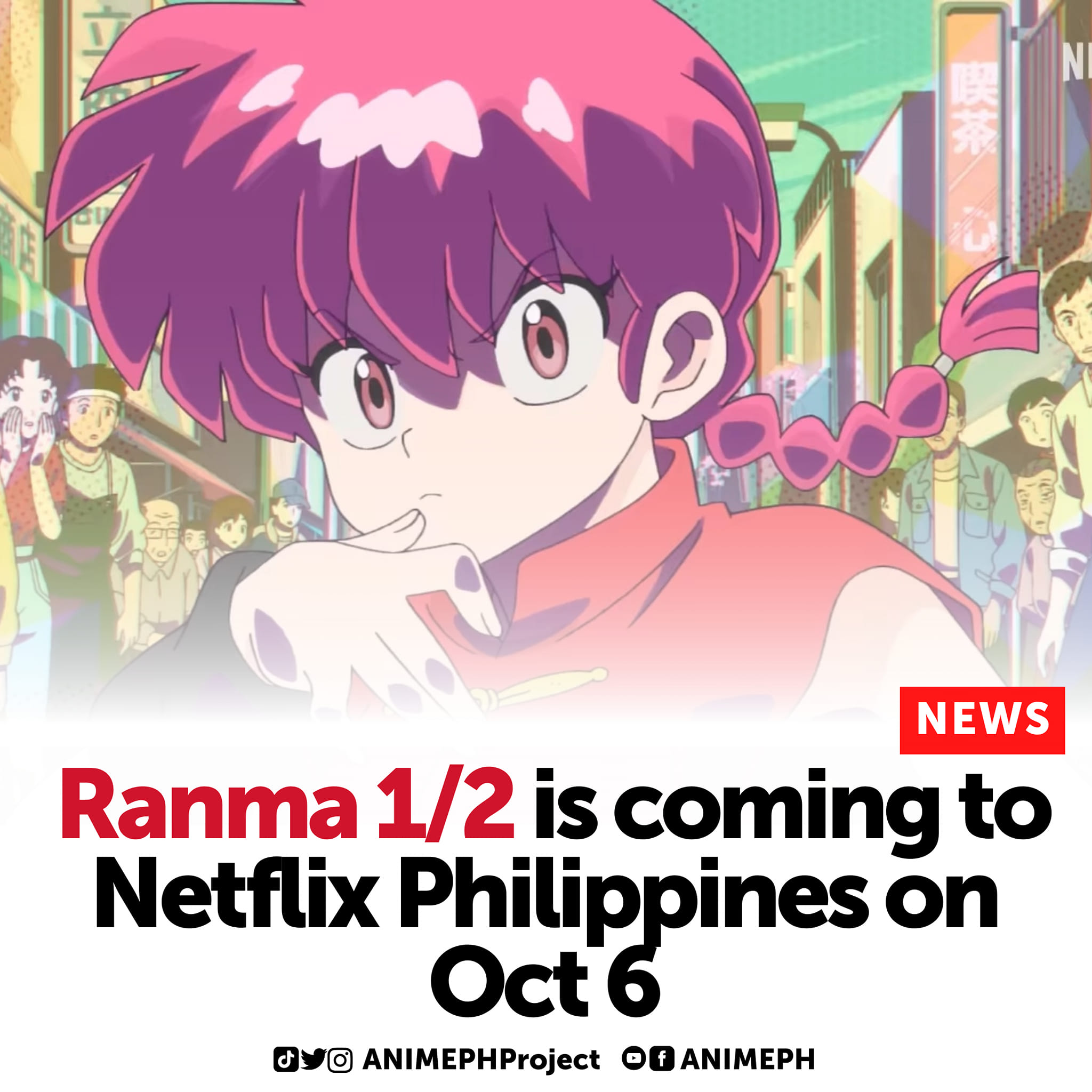 ANIMEPH - Ranma 1/2 anime is coming to Netflix Philippines...