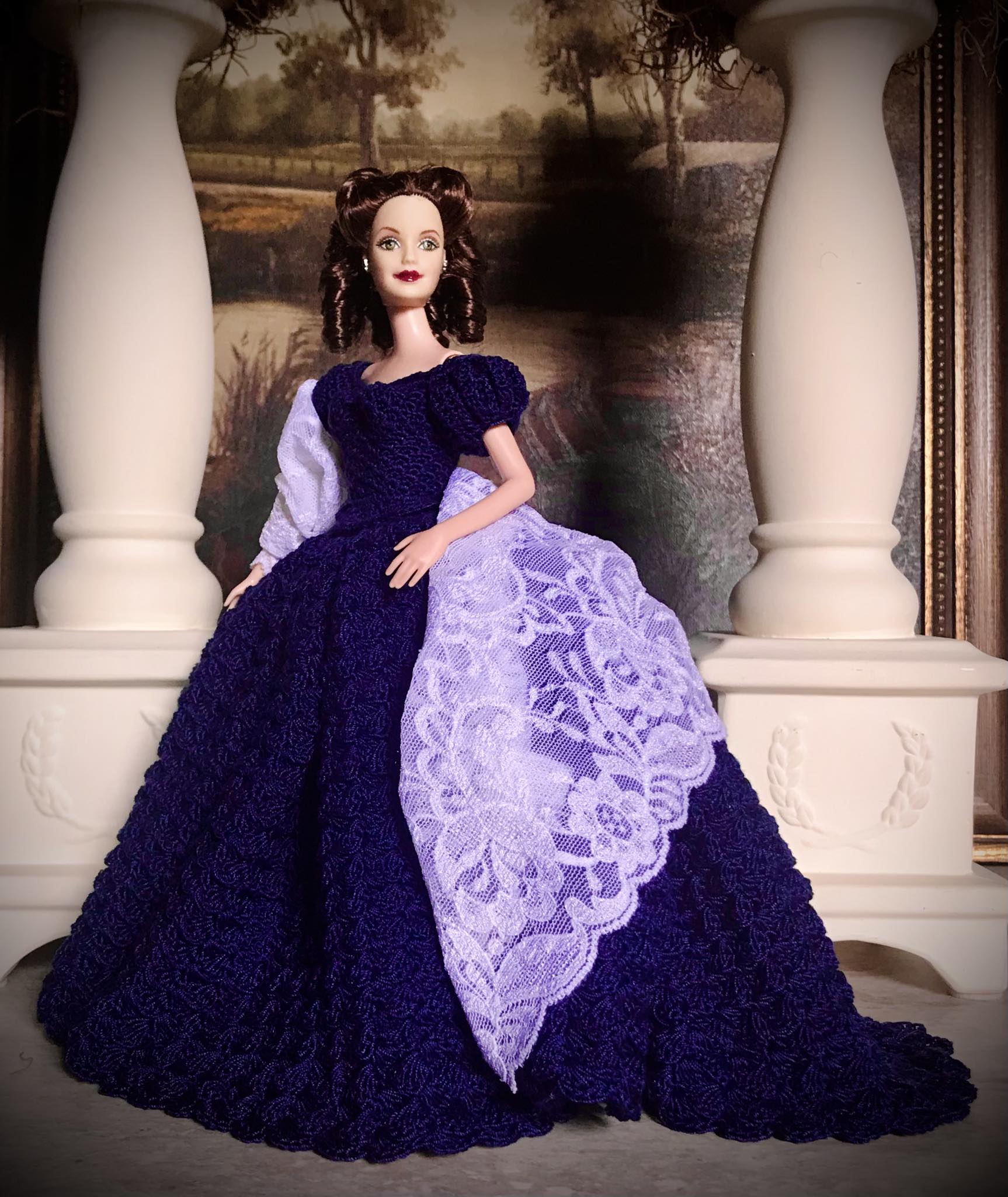 Robe Vintage Barbie 1965 Type Scarlett O'Hara - Exclusive Japon, Collector Rare
