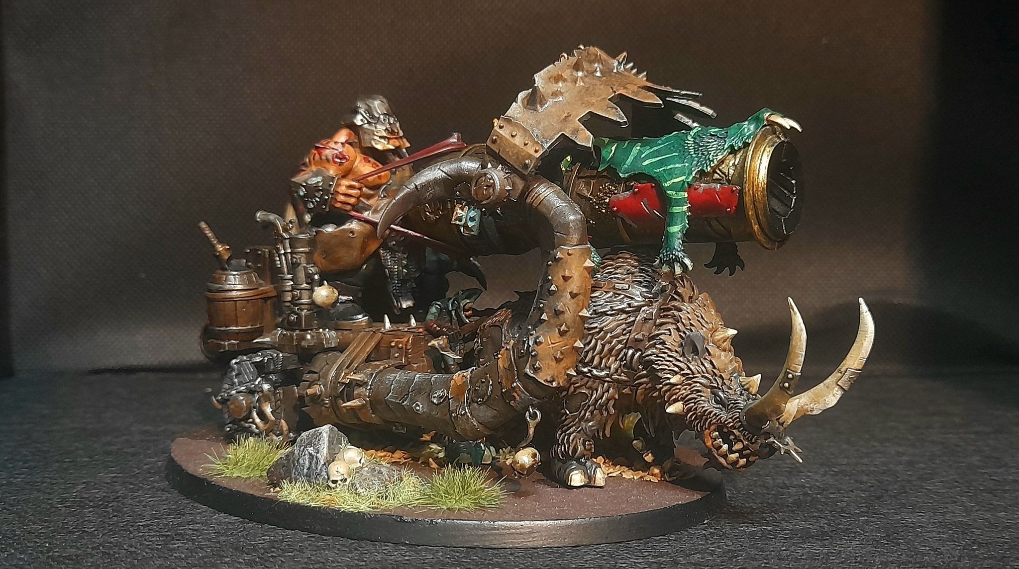 Warhammer AOS – OGOR MAWTRIBES Gnoblar Scraplauncher, Peinture Professionnelle, Neuf
