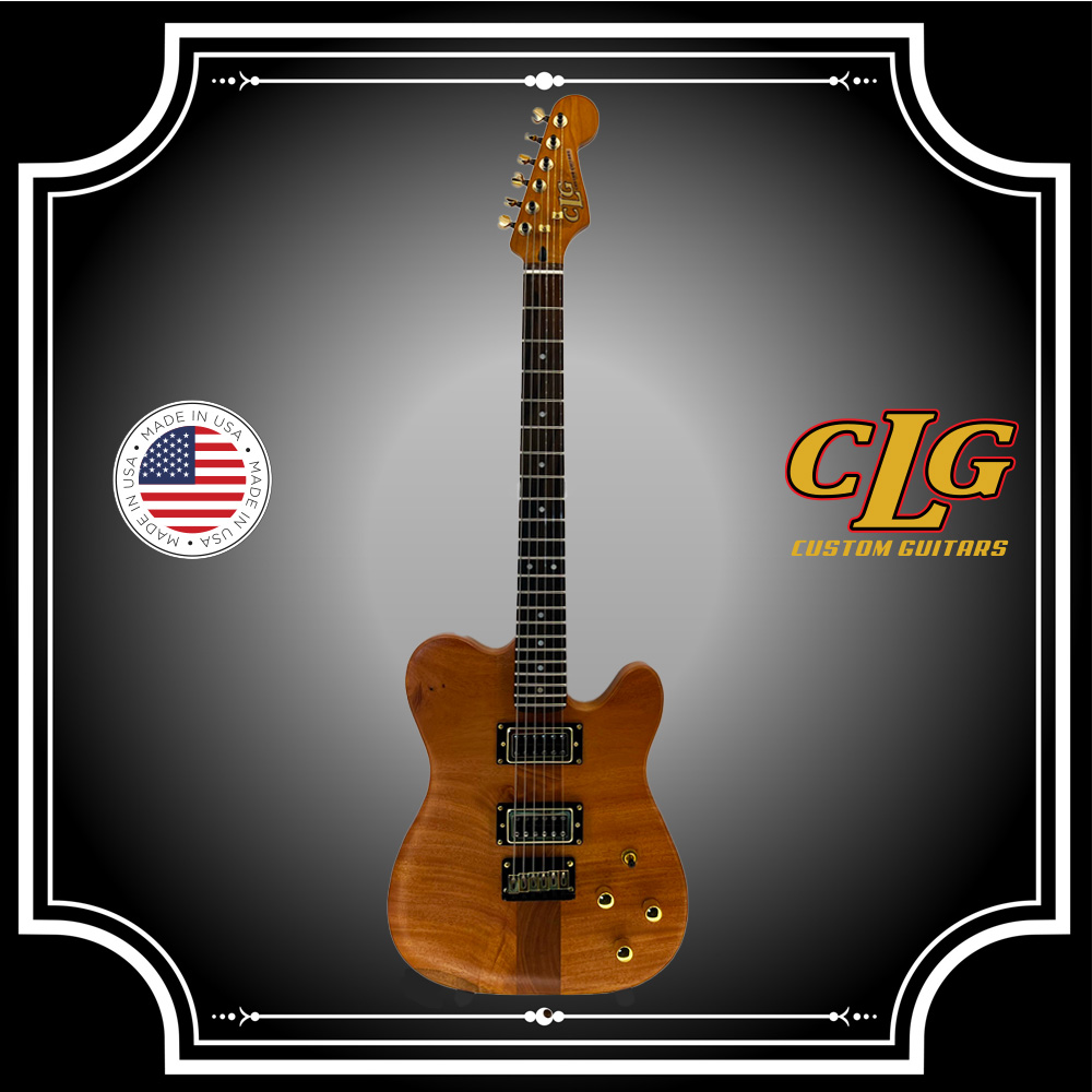 Mahogany Telecaster with dark walnut stain