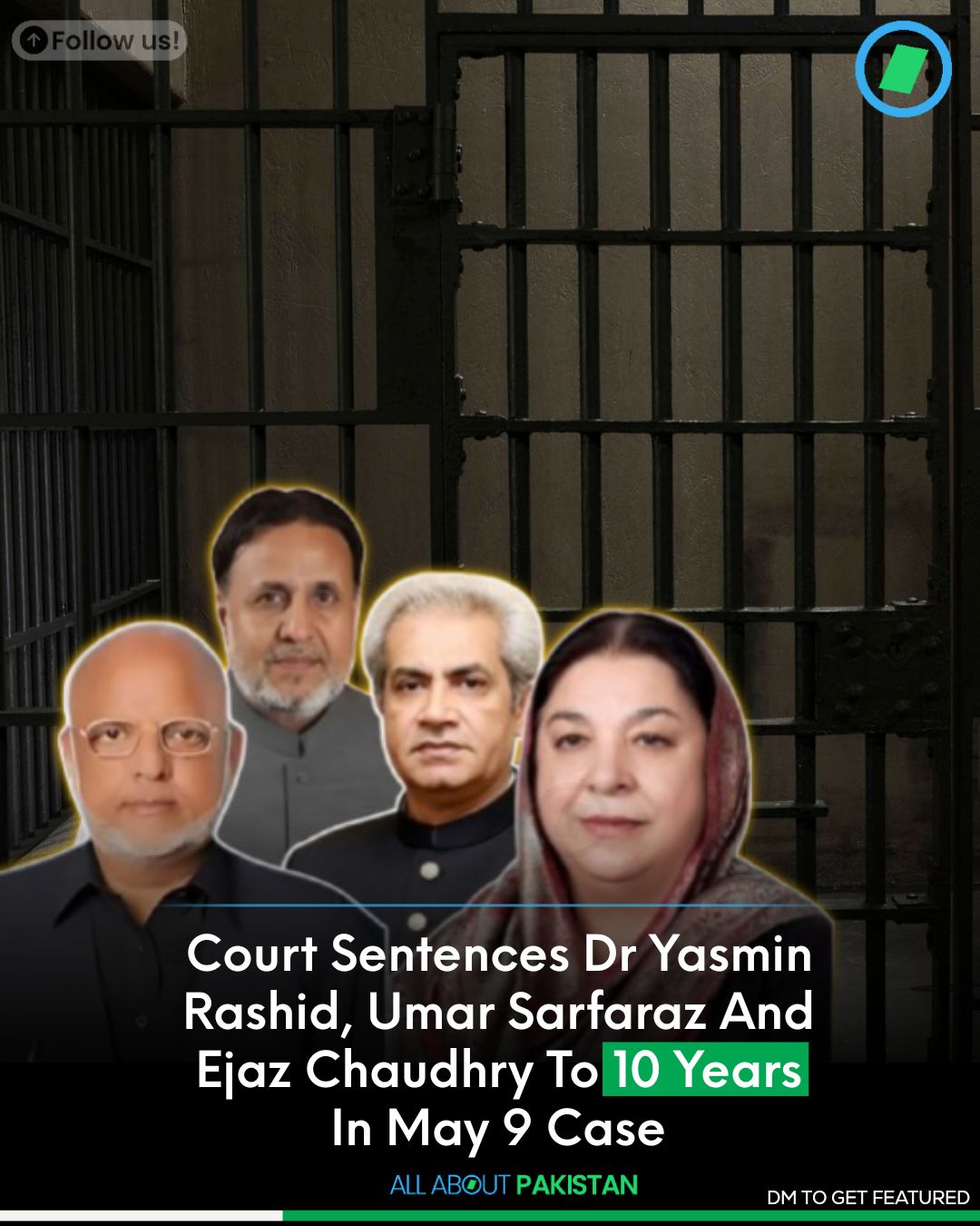 All - A Court in Lahore has sentenced five senior PTI leaders ...