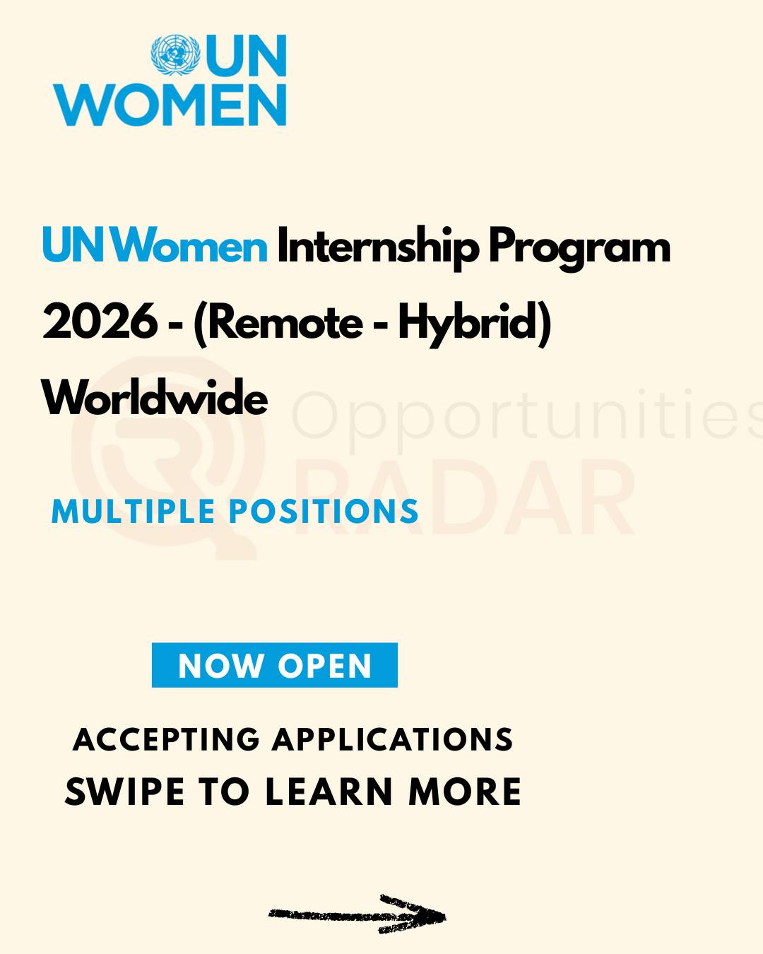 UN Women Internship Program 2026 –... - Youth Opportunity | Facebook