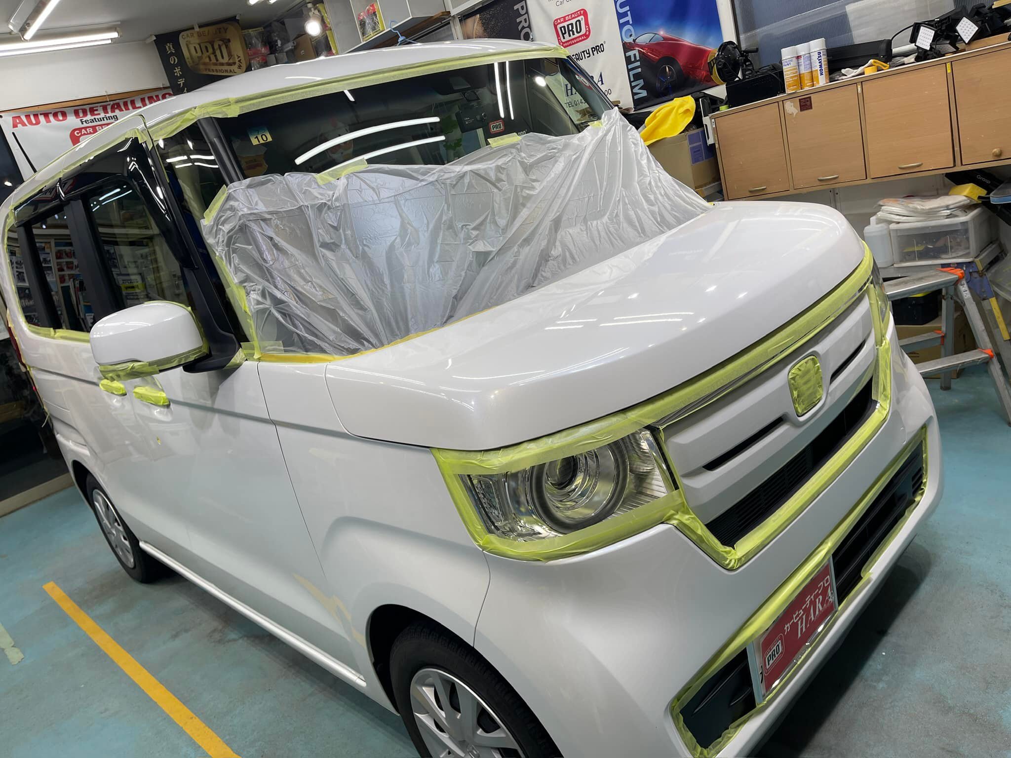 カービューティープロHARA - R1年車N-BOX(プラチナホワイトパール)磨きボディープロガラスコーティング施工&... | Facebook