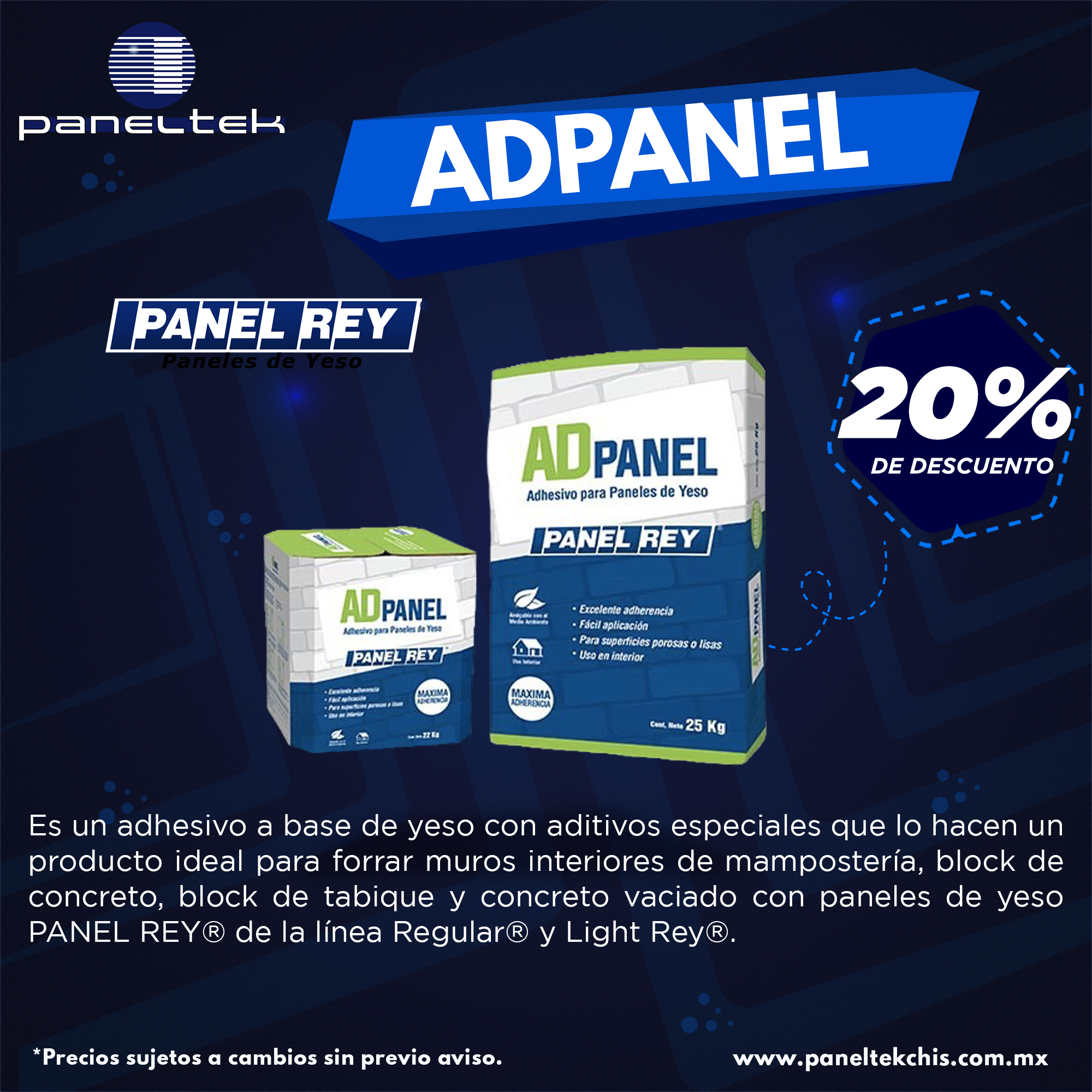 ADPanel de Panel Rey! adhesivo a base... - Panel Tek Chiapas