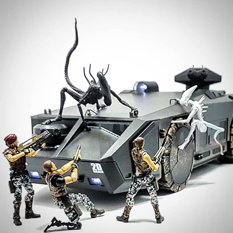This is the old Halcyon 1/35 armored personal carrier for the