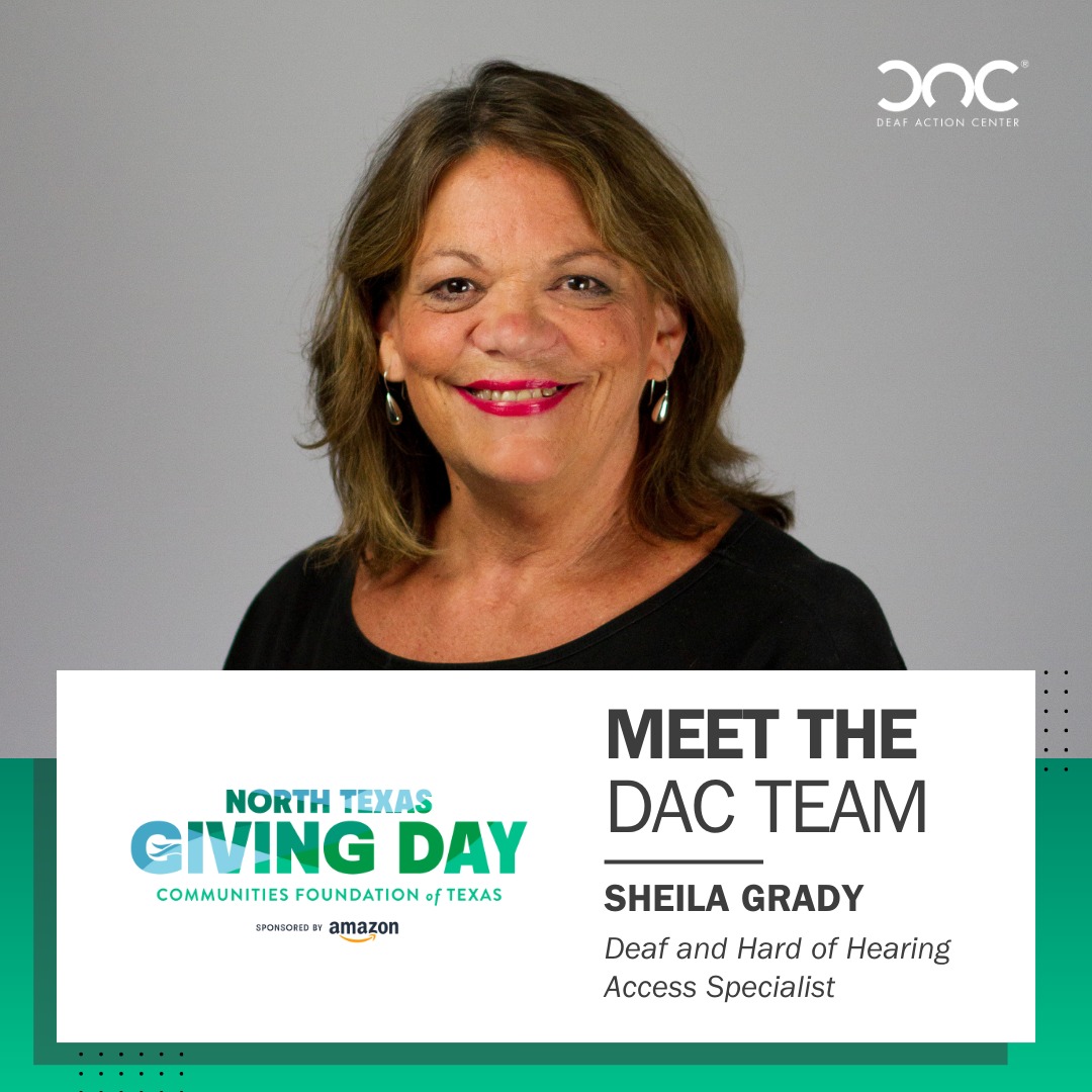 Deaf - 🌟 North Texas Giving Day Spotlight 🌟 Next up is Sheila Grady ...