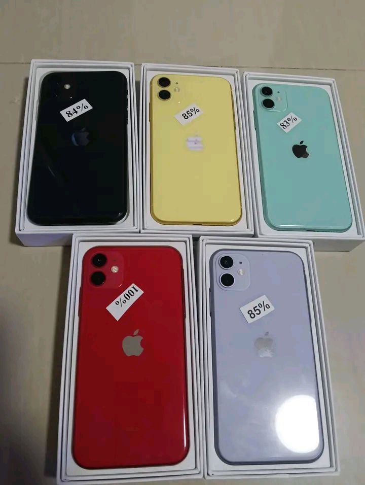 IPHONE 11 64GB📱😍😍 Color: Red, Purple, Black, Mint Green Super